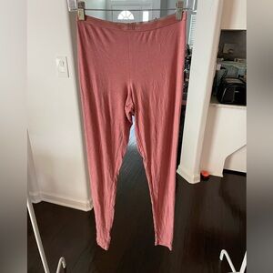 Calvin Klein | Pure Ribbed Lounge Leggings | Red Grape | Small | Sold out online